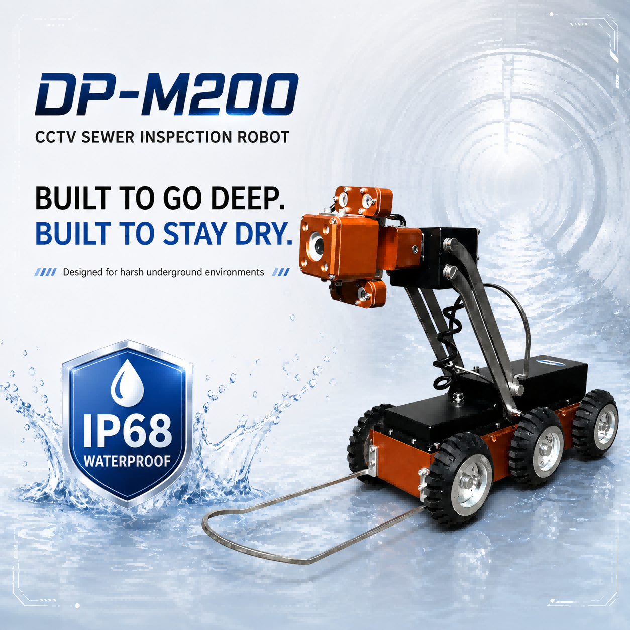 DP-M200 IP68 waterproof rating